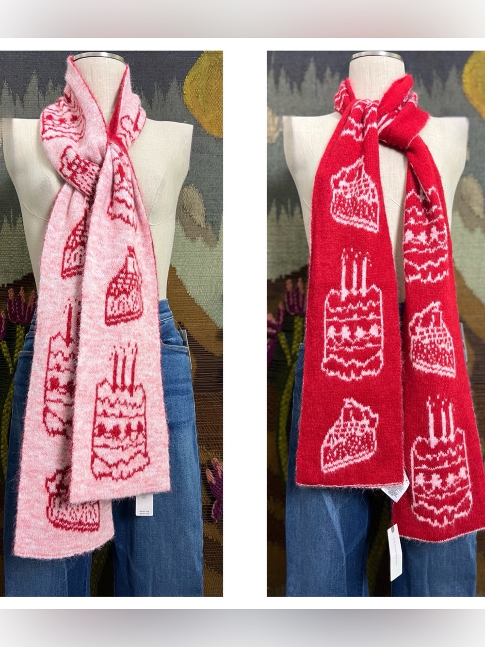 Anthropologie Icon Reversible Cake Scarf